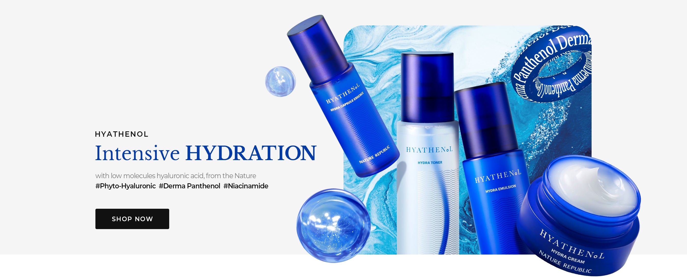 Intensive Hydration with low molecules hyaluronic acid, from the Nature