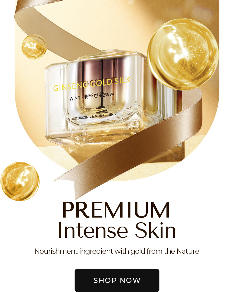 Premium Intense Skin Nourishment ingredient with gold from the Nature