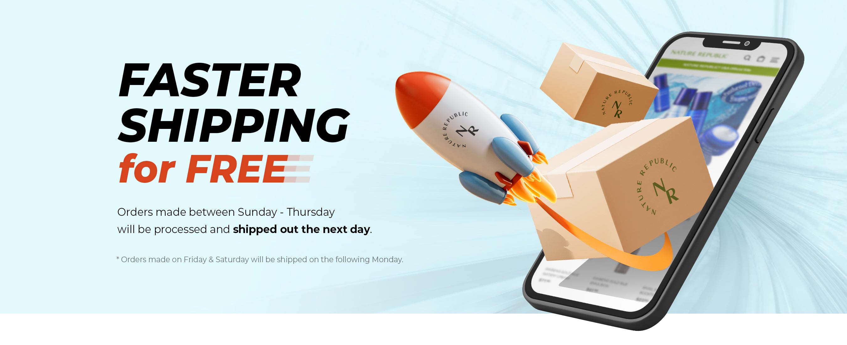 Faster Shipping for Free